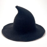 Halloween Witch Hat Knitted Pointed Top Wide Brim Party Costume Hat - Image 6