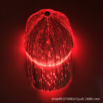 Hot Selling New LED Fiber Optic Light-Up Hat, Bar Party Glow Baseball Cap, Hip-Hop Couple Flashing Hat - Image 3