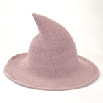 Halloween Witch Hat Knitted Pointed Top Wide Brim Party Costume Hat - Image 7