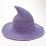 Halloween Witch Hat Knitted Pointed Top Wide Brim Party Costume Hat - Image 13