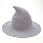 Halloween Witch Hat Knitted Pointed Top Wide Brim Party Costume Hat - Image 9