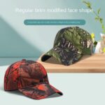 Camouflage Baseball Cap for Men with Large Brim, Outdoor Sun Protection, Adjustable Hat - Image 4