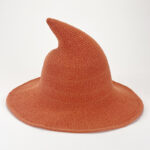 Halloween Witch Hat Knitted Pointed Top Wide Brim Party Costume Hat - Image 12