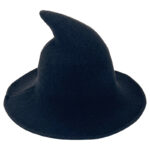 Halloween Witch Hat Knitted Pointed Top Wide Brim Party Costume Hat - Image 5