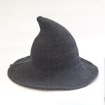 Halloween Witch Hat Knitted Pointed Top Wide Brim Party Costume Hat - Image 11
